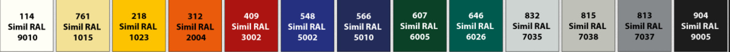 COLORAZIONI TELI SIMIL -RAL